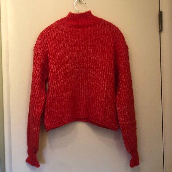 NWT SO cropped mockneck sweater sz XS - Picture 3 of 8